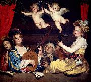 Gerrit van Honthorst The Concert oil on canvas